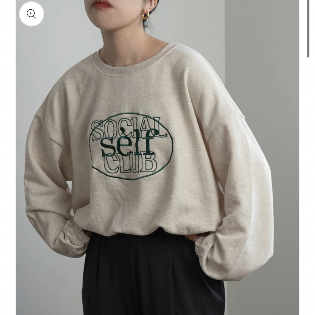 Kastane(カスタネ)のembroidery rafu sweat レディースのトップス(トレーナー/スウェット)の商品写真