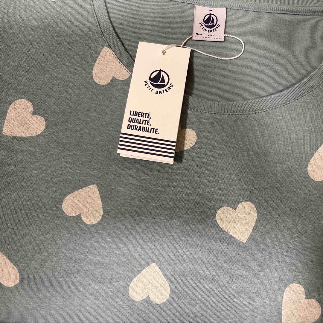 PETIT BATEAU - 新品 プチバトー PETIT BATEAU ハート 長袖 パジャマ S
