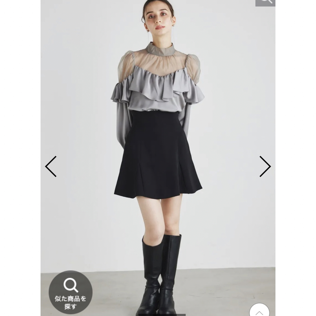rienda(リエンダ)のマーメイドH/WミニSK ＆ PT  rienda  BLK レディースのスカート(ミニスカート)の商品写真