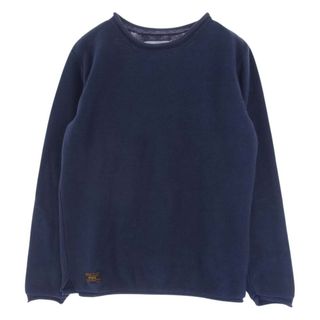 ダブルタップス(W)taps)のWTAPS ダブルタップス ニット 15SS 151MADT-KNM01 AVANT SWEATER WOOL アバント セーター コットン ニット ネイビー系 1【中古】(ニット/セーター)