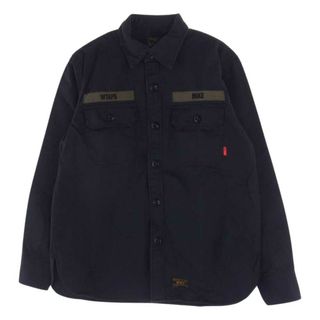 ダブルタップス(W)taps)のWTAPS ダブルタップス 長袖シャツ 162GWDT-SHM10 BUDS L/S SHIRTS ミリタリー シャツ ブラック系 2【中古】(シャツ)