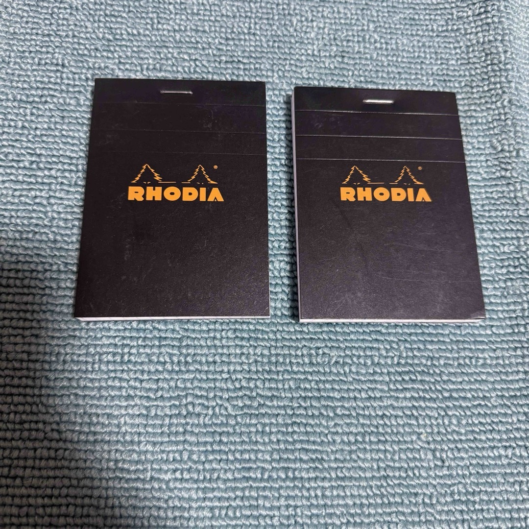 RHODIA(ロディア)の→新品〒【管理No.0202】ロディア 方眼 No.11 ブラック 2つ インテリア/住まい/日用品の文房具(ノート/メモ帳/ふせん)の商品写真