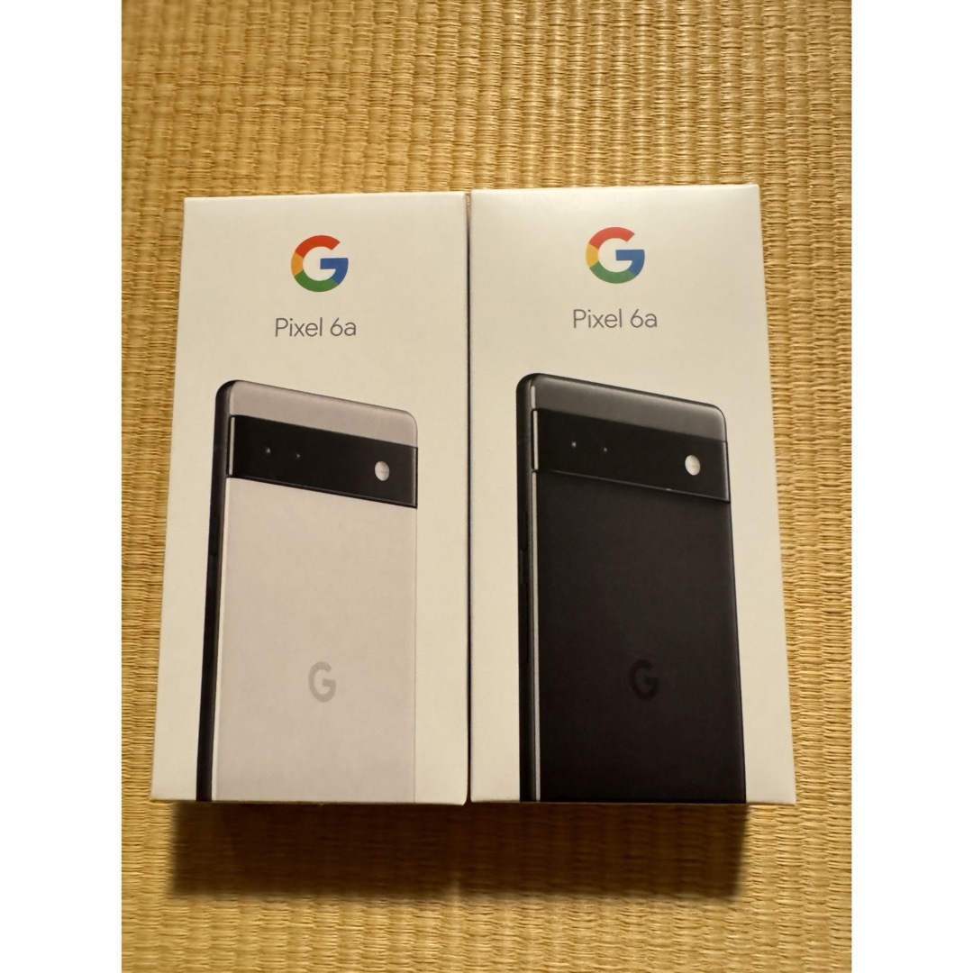 新品未使用　2台　pixel6a 128GB  au チャコール　チョークグーグル