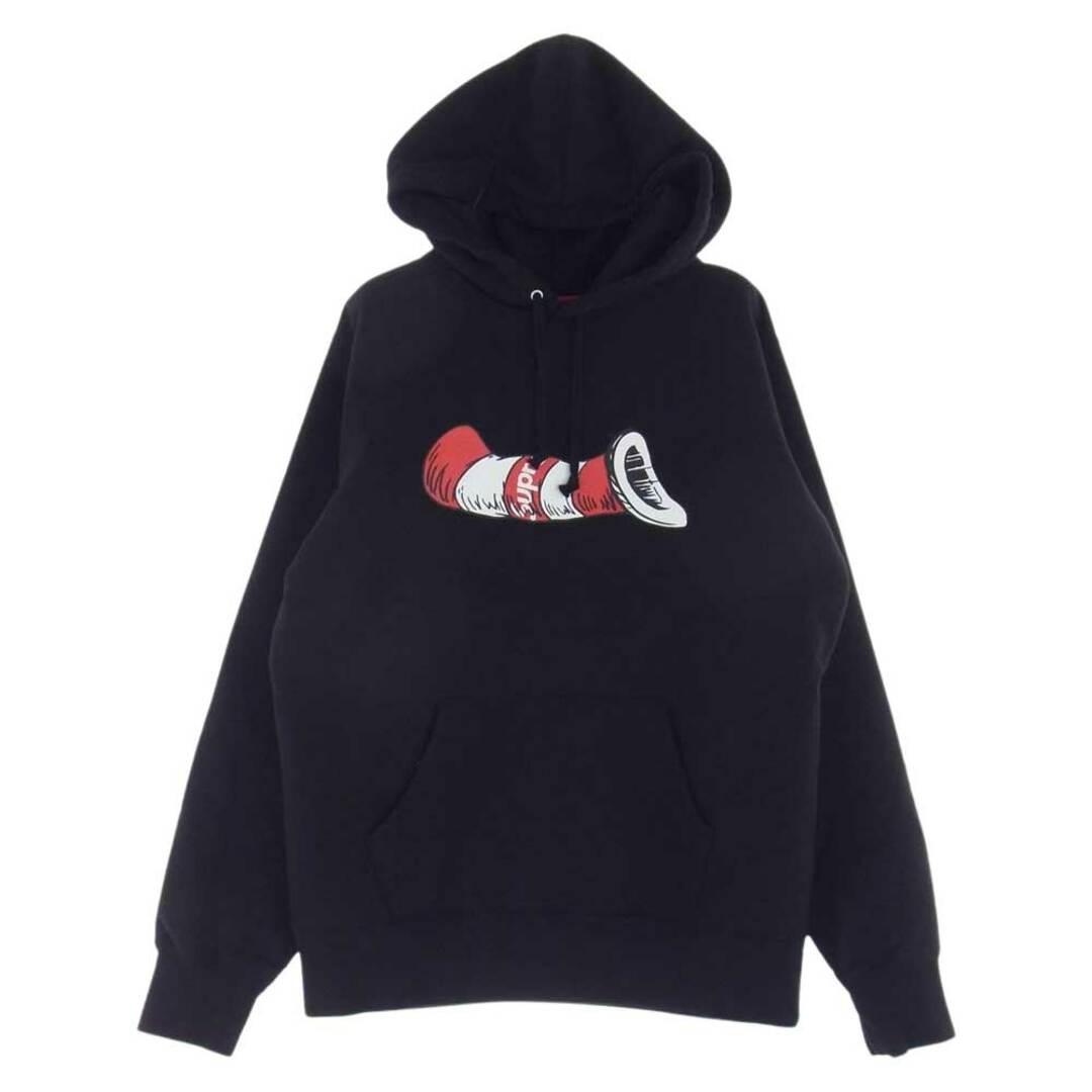 Supreme シュプリーム スウェット 18AW  Cat In The Hat Hooded Sweatshirt キャット イン ザ ハット スウェット プルオーバー フーディー ブラック系 Medium【極上美品】