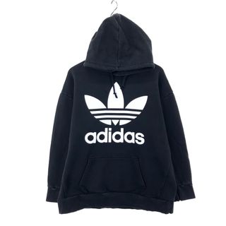 アディダス(adidas)の古着 アディダス adidas トレフォイルロゴ スウェットプルオーバーパーカー レディースS /eaa387643(トレーナー/スウェット)