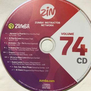 ズンバ(Zumba)のズンバ　ZIN74  CD(クラブ/ダンス)