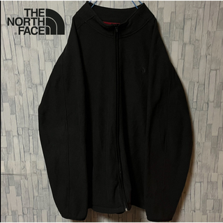 ザノースフェイス(THE NORTH FACE)のノースフェイス フリースジャケット ビックサイズ ブラック 刺繍ロゴ(ブルゾン)