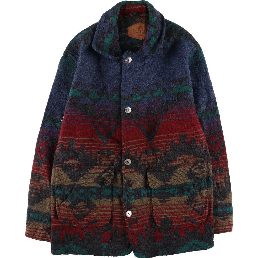 ~90年代 ウールリッチ WOOLRICH ネイティブ柄 ウールジャケット USA製 メンズM ヴィンテージ /eaa388555