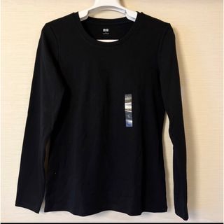 ユニクロ(UNIQLO)の未使用　ユニクロ　ロンT ブラック(Tシャツ(長袖/七分))