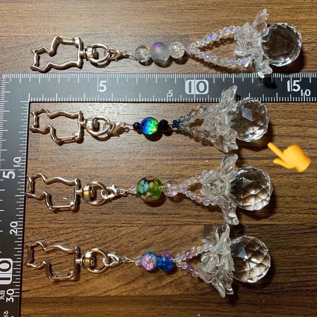 ☆【ss380】ﾊﾝﾄﾞﾒｲﾄﾞ　サンキャッチャー ハンドメイドのアクセサリー(キーホルダー/ストラップ)の商品写真