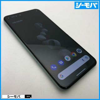 グーグル(Google)の1074 SIMフリー Google Pixel 5 128GB グリーン美品(スマートフォン本体)