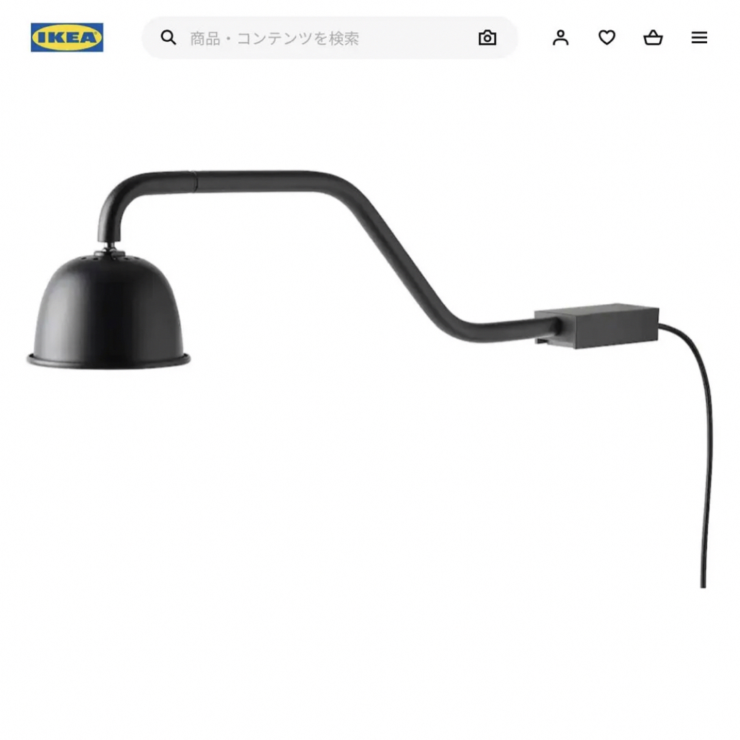 IKEA(イケア)のIKEATVÄRDRAGトヴェールドラグ2個分　棚照明 インテリア/住まい/日用品のライト/照明/LED(その他)の商品写真