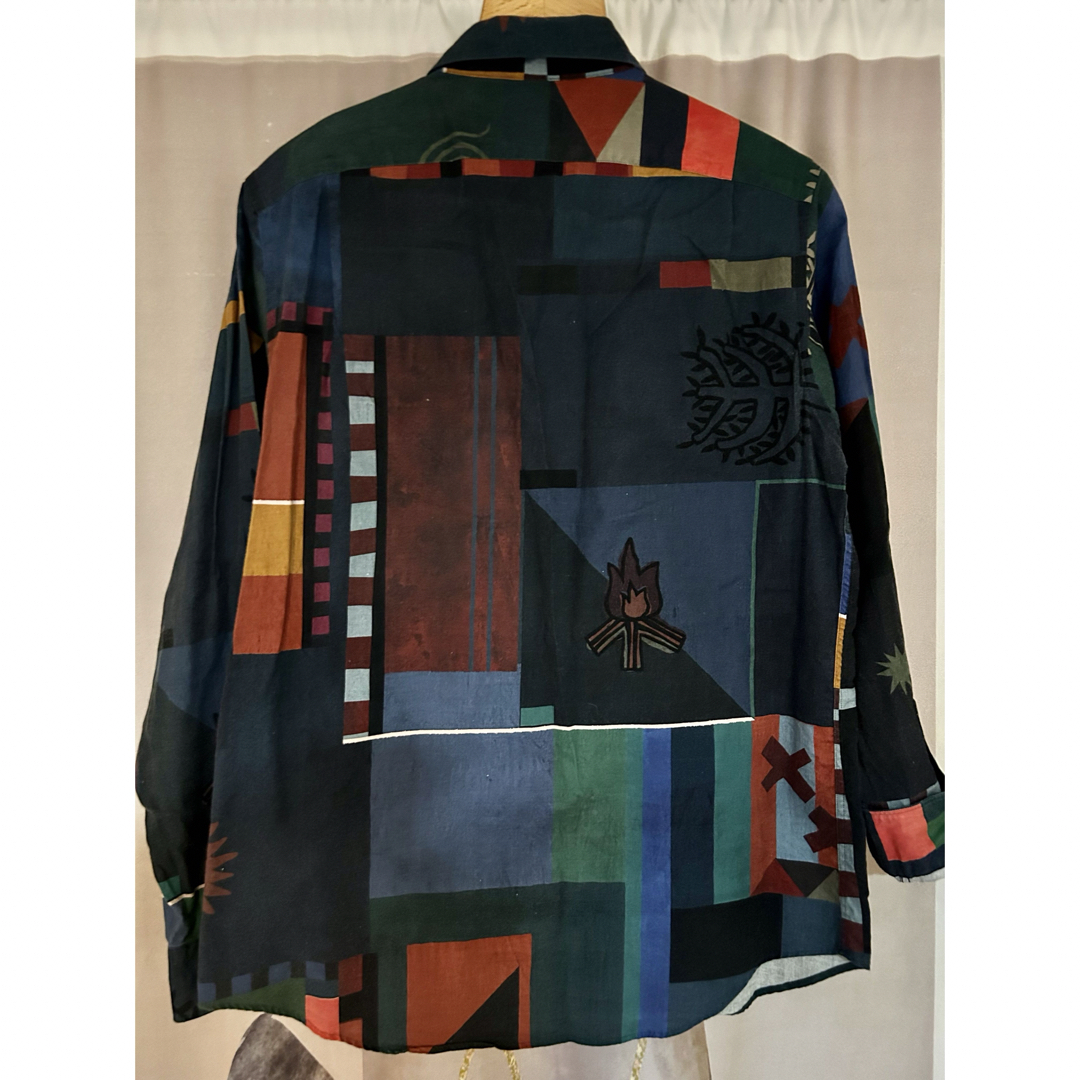 ポールスミス AFRICAN FLAG ジャガー 総柄シャツ