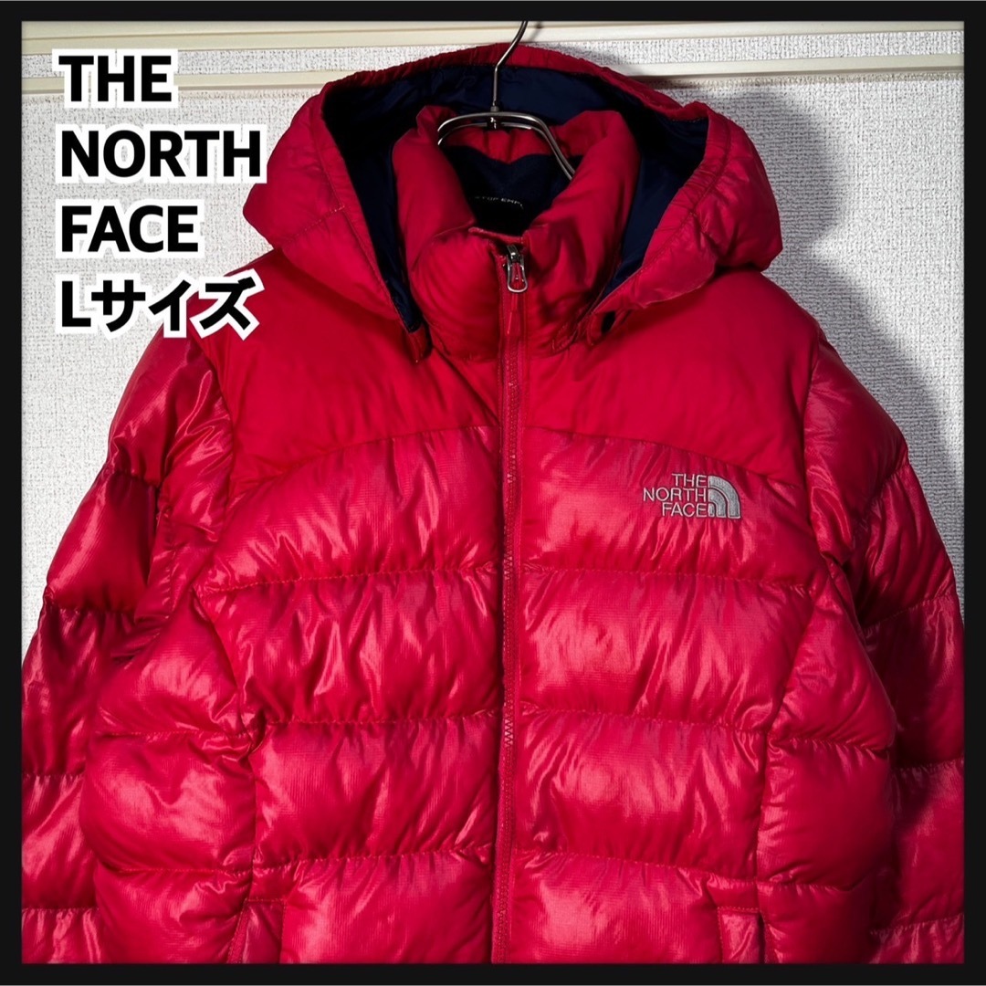 【ノースフェイス】メトロダウンジャケット　700グースダウン　ピンク刺繍　KEジャケット/アウター
