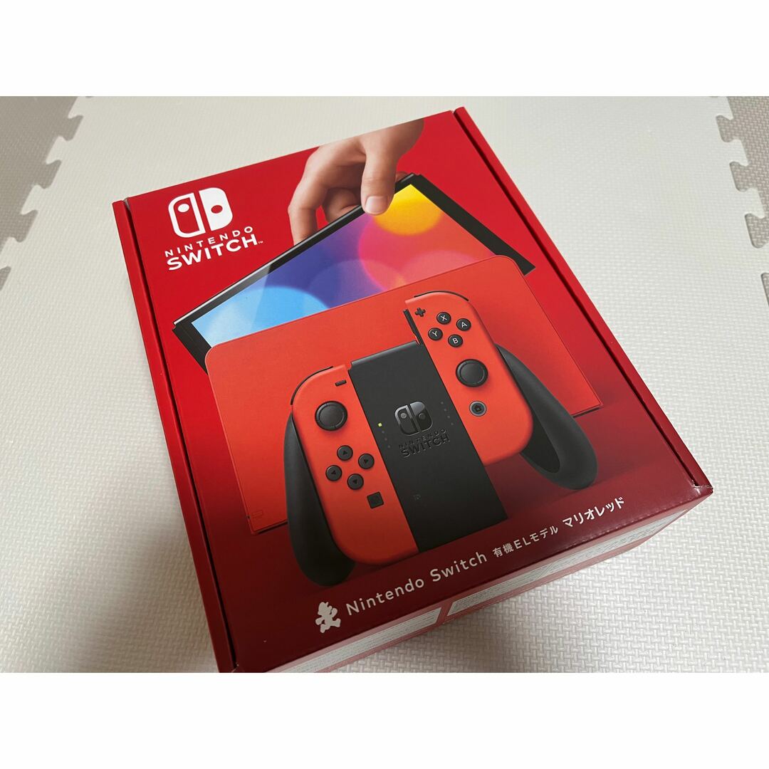 家庭用ゲーム機本体【新品】Nintendo Switch 有機ELモデル マリオレッド