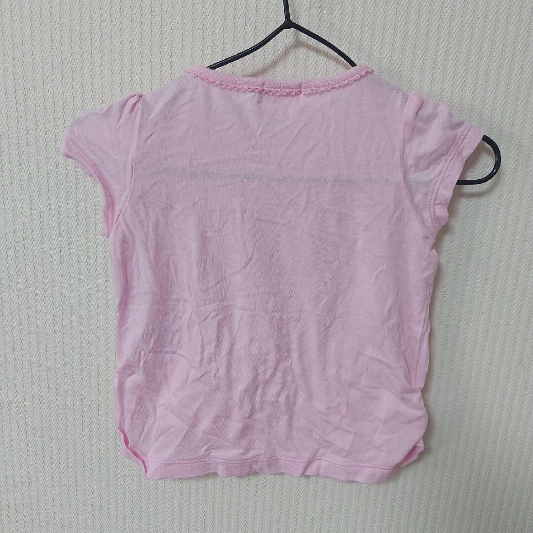 mikihouse(ミキハウス)のMIKI HOUSE　ミキハウス　ピンク　半袖　Tシャツ　80㎝ キッズ/ベビー/マタニティのベビー服(~85cm)(シャツ/カットソー)の商品写真