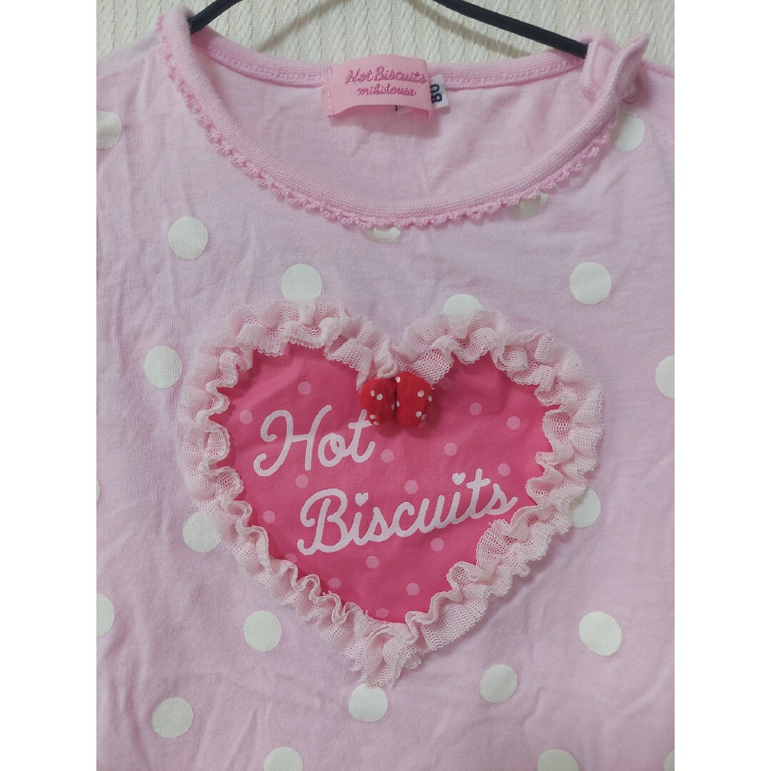 mikihouse(ミキハウス)のMIKI HOUSE　ミキハウス　ピンク　半袖　Tシャツ　80㎝ キッズ/ベビー/マタニティのベビー服(~85cm)(シャツ/カットソー)の商品写真