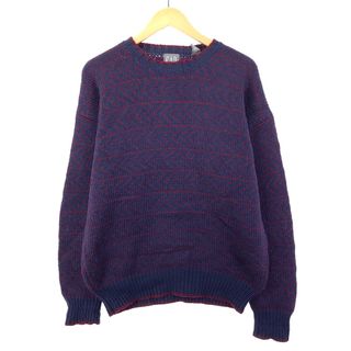 ギャップ(GAP)の古着 ギャップ GAP 総柄 ウールニットセーター メンズL /eaa388334(ニット/セーター)