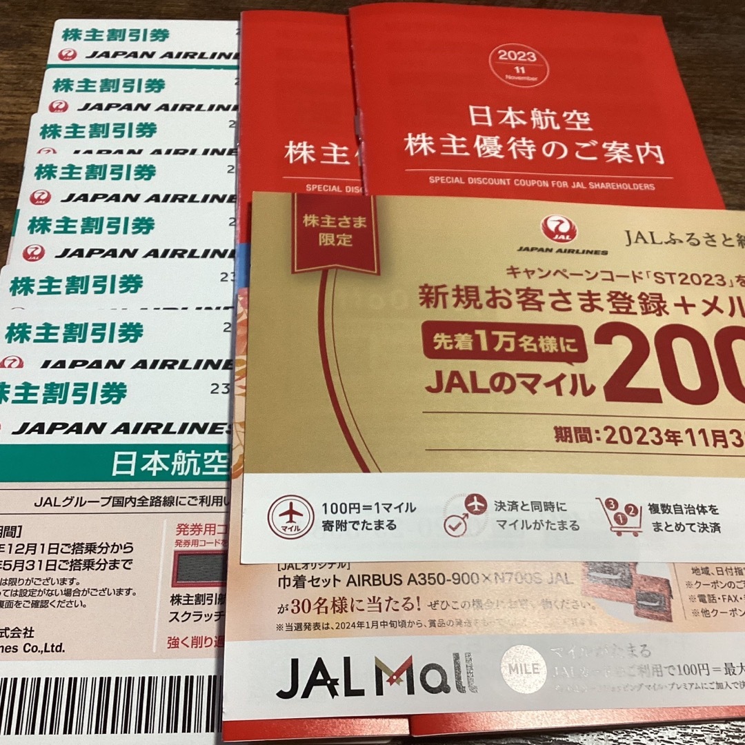 JAL株主優待　8枚乗車券/交通券