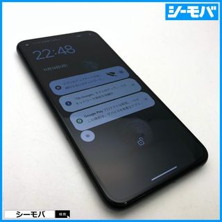 グーグル(Google)の1077 SIMフリー Google Pixel 5 128GB ブラック中古(スマートフォン本体)