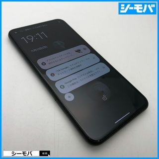 グーグル(Google)の1078 SIMフリー Google Pixel 5 128GB ブラック美品(スマートフォン本体)