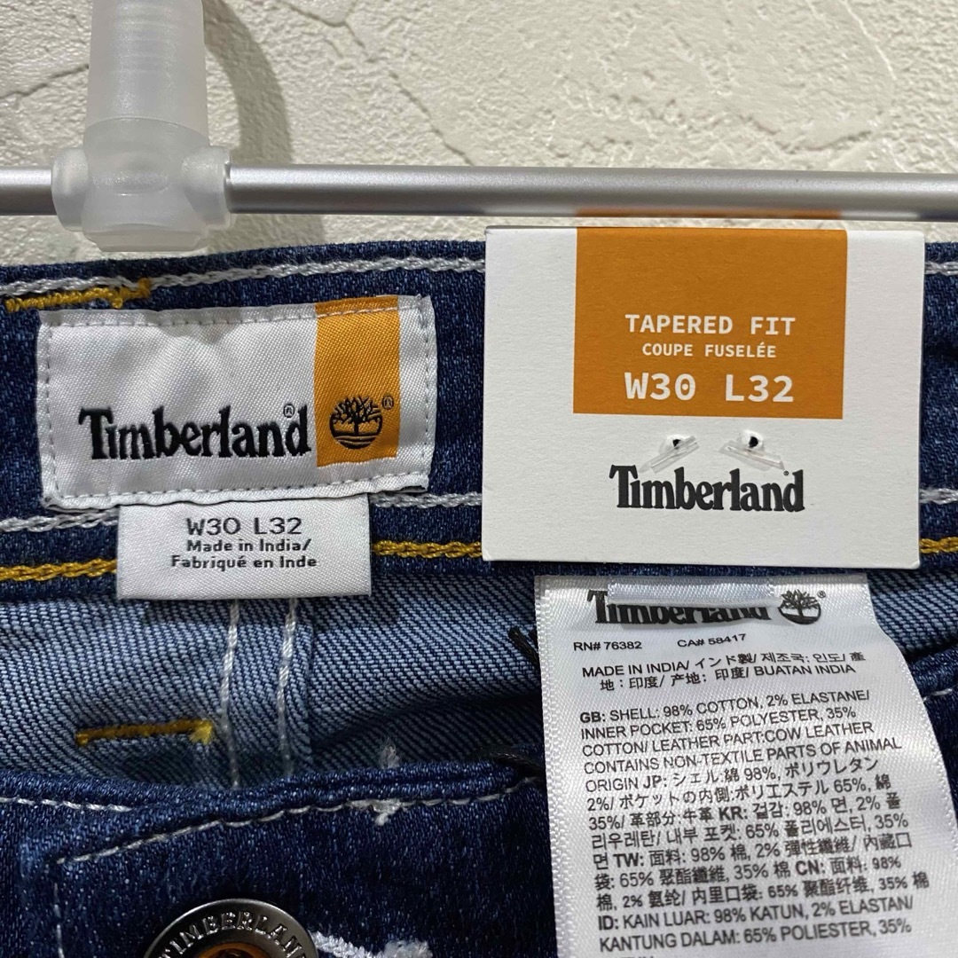 Timberland(ティンバーランド)の新品Timberlandティンバーランド　ウォッシュテーパード デニム ジーンズ メンズのパンツ(デニム/ジーンズ)の商品写真