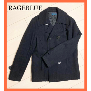 レイジブルー(RAGEBLUE)の【RAGEBLUE】ピーコート　ブラック　ジャケット　アウター(ピーコート)
