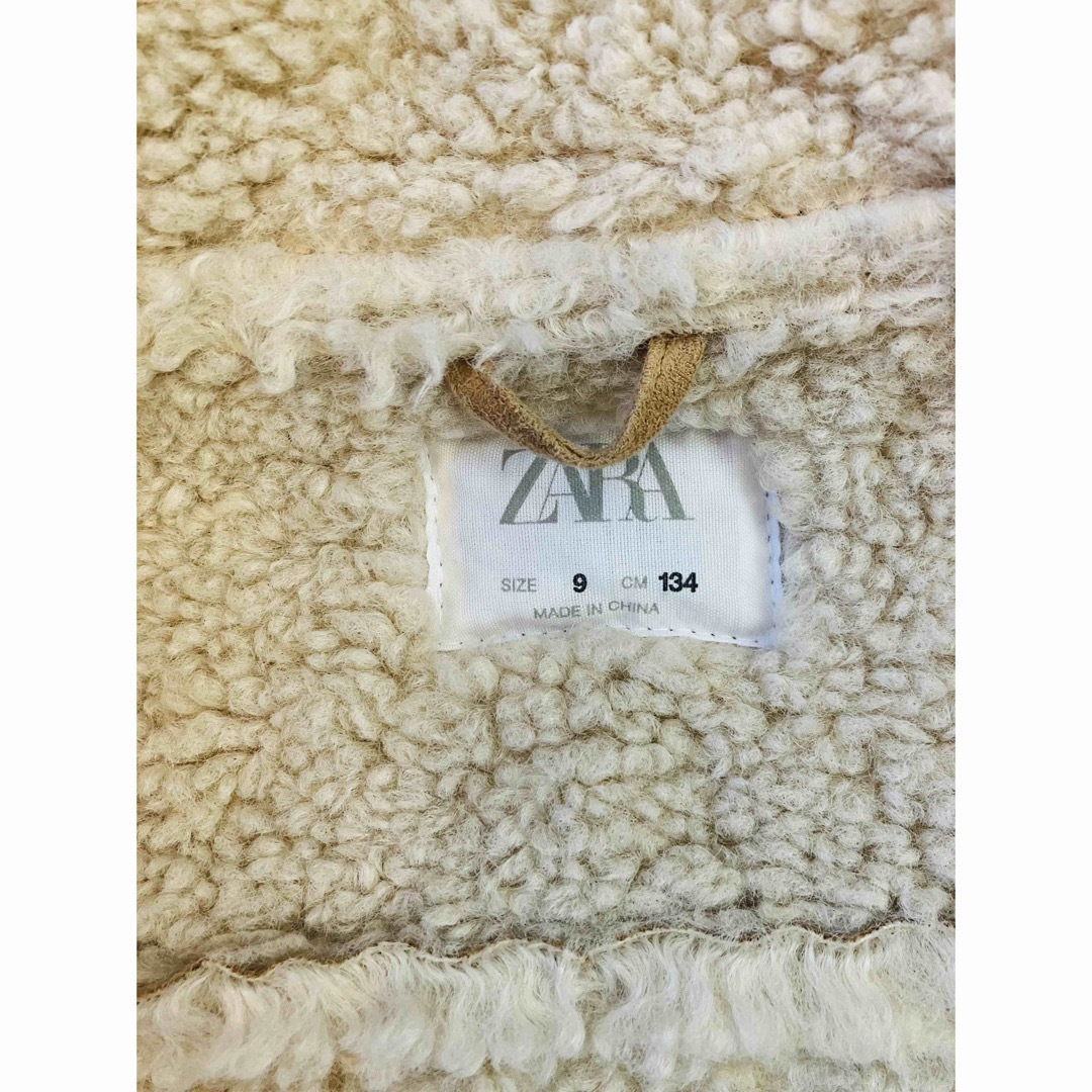 ZARA KIDS(ザラキッズ)の【極美品】ZARA ムートン　コート　ボアジャケット アウター　134cm キッズ/ベビー/マタニティのキッズ服女の子用(90cm~)(コート)の商品写真