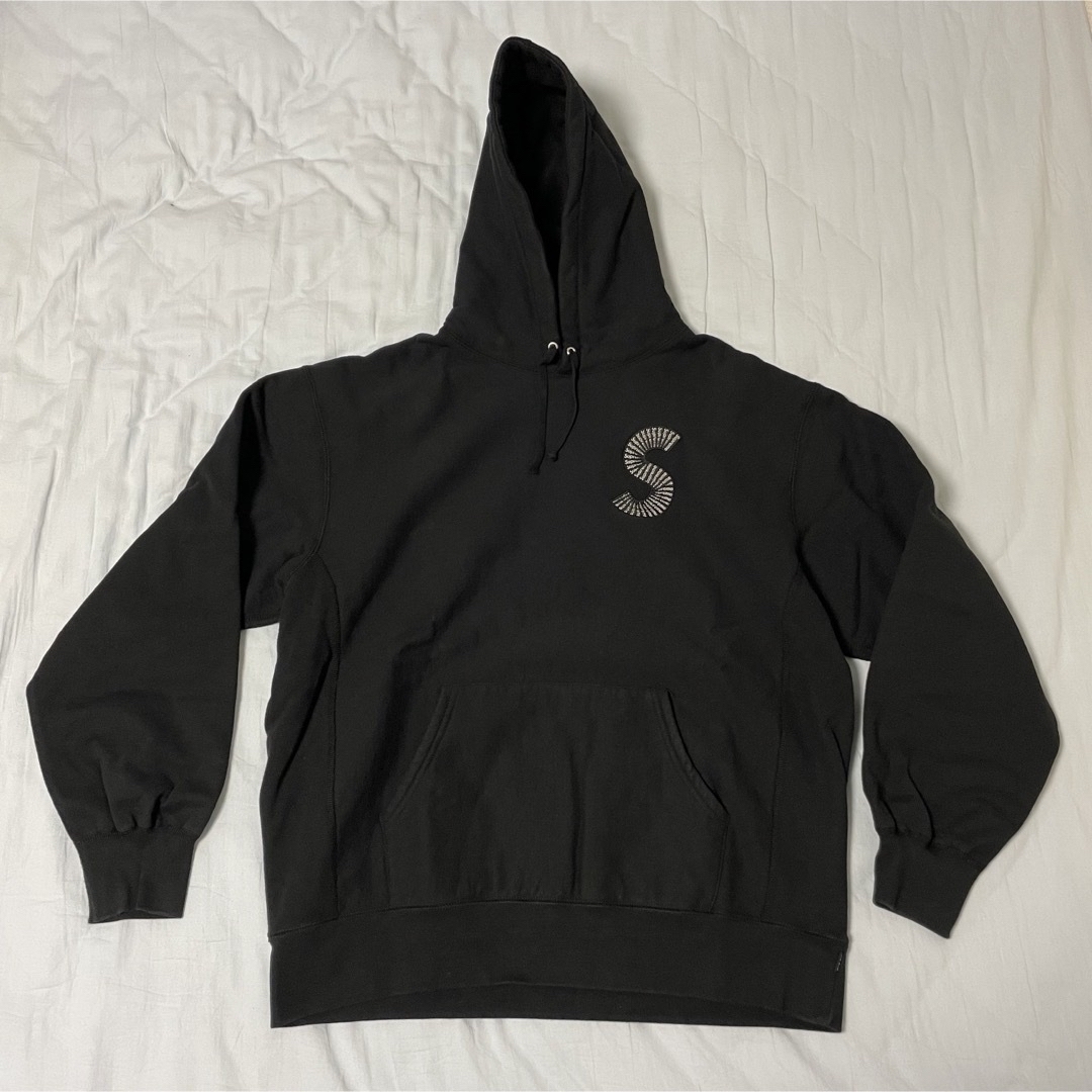 Supreme S Logo Hooded Sweatshirt "Black"