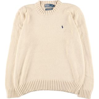 ラルフローレン(Ralph Lauren)の古着 ラルフローレン Ralph Lauren EXCLUSIVEOFDECORATION コットンニットセーター メンズL /eaa373050(ニット/セーター)