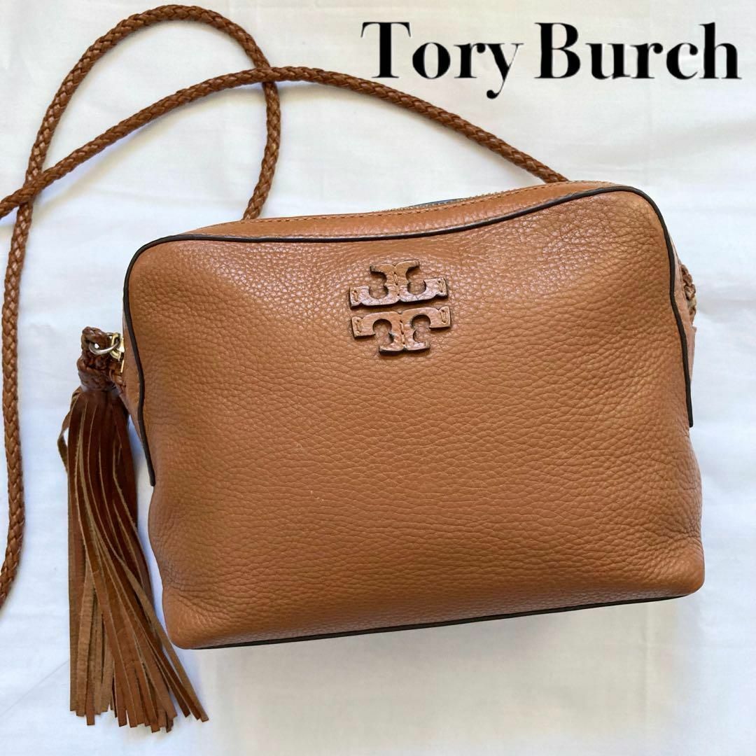 ✩超極美品✩ TORY BURCH ショルダーバッグ タッセル ブラウンサイズ