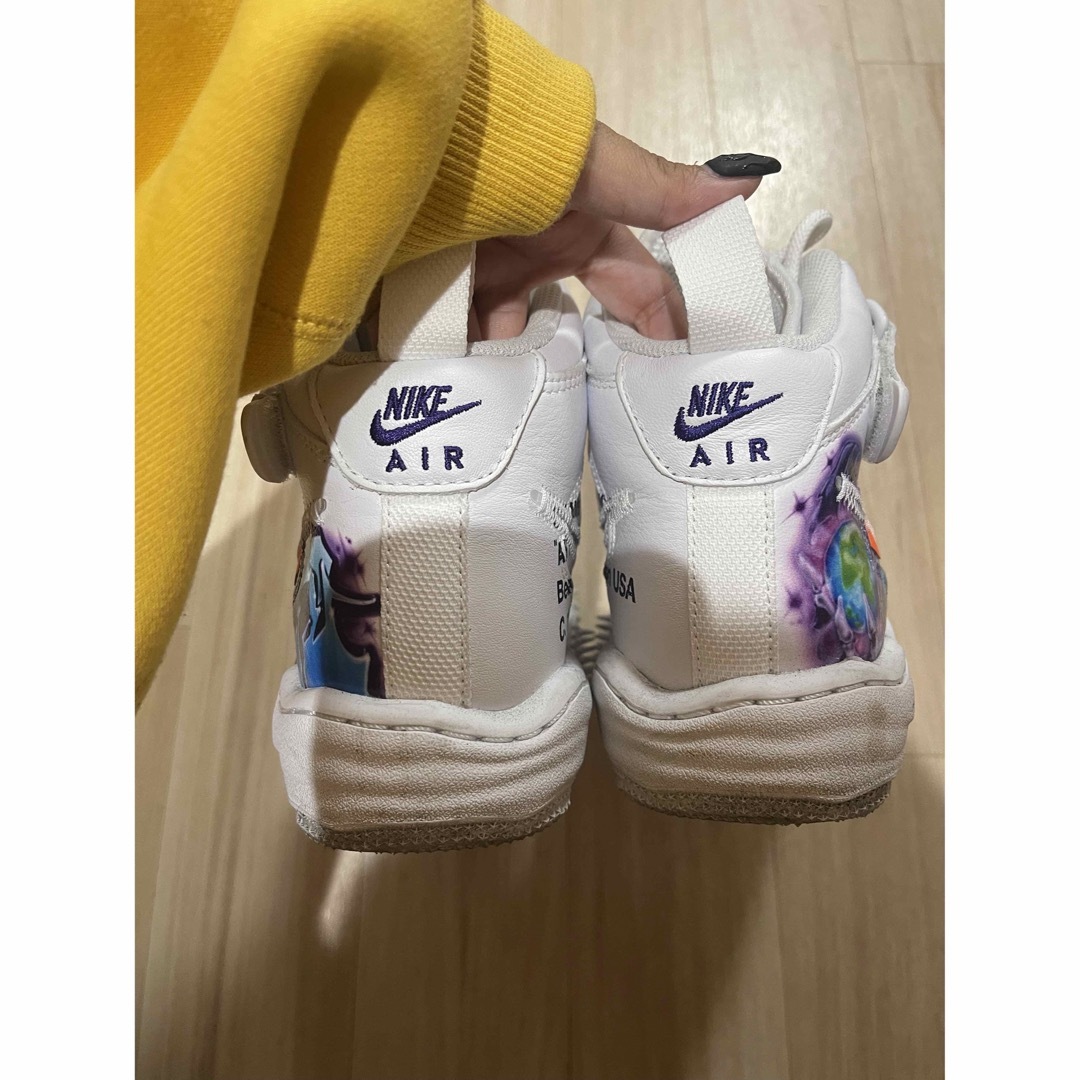 OFF-WHITE × NIKE AIR FORCE1MIDオフホワイト ナイキ