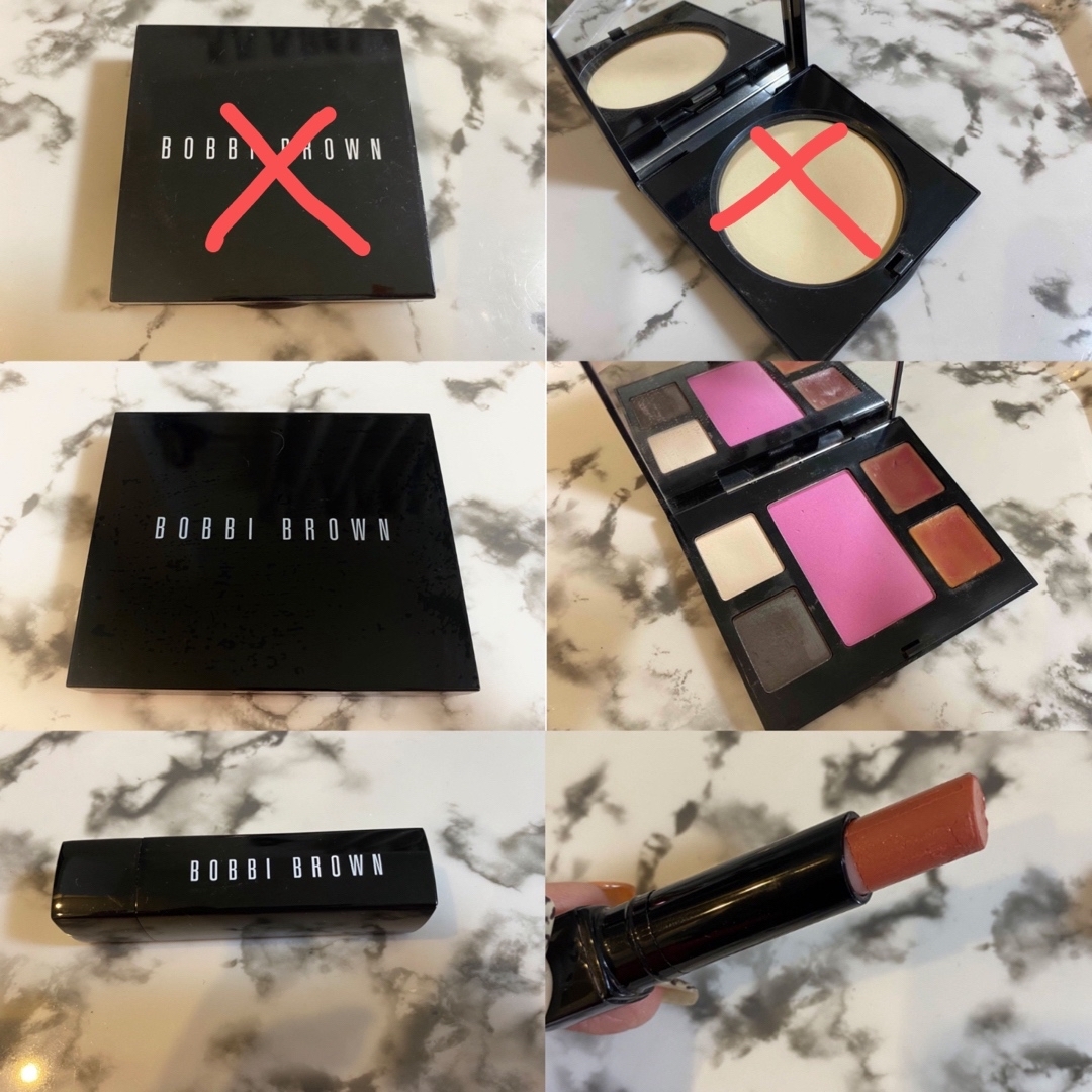 BOBBI BROWN(ボビイブラウン)の美品　ボビーブラウン　セット売り　プレストパウダー　メイクパレット　リップ コスメ/美容のベースメイク/化粧品(フェイスパウダー)の商品写真