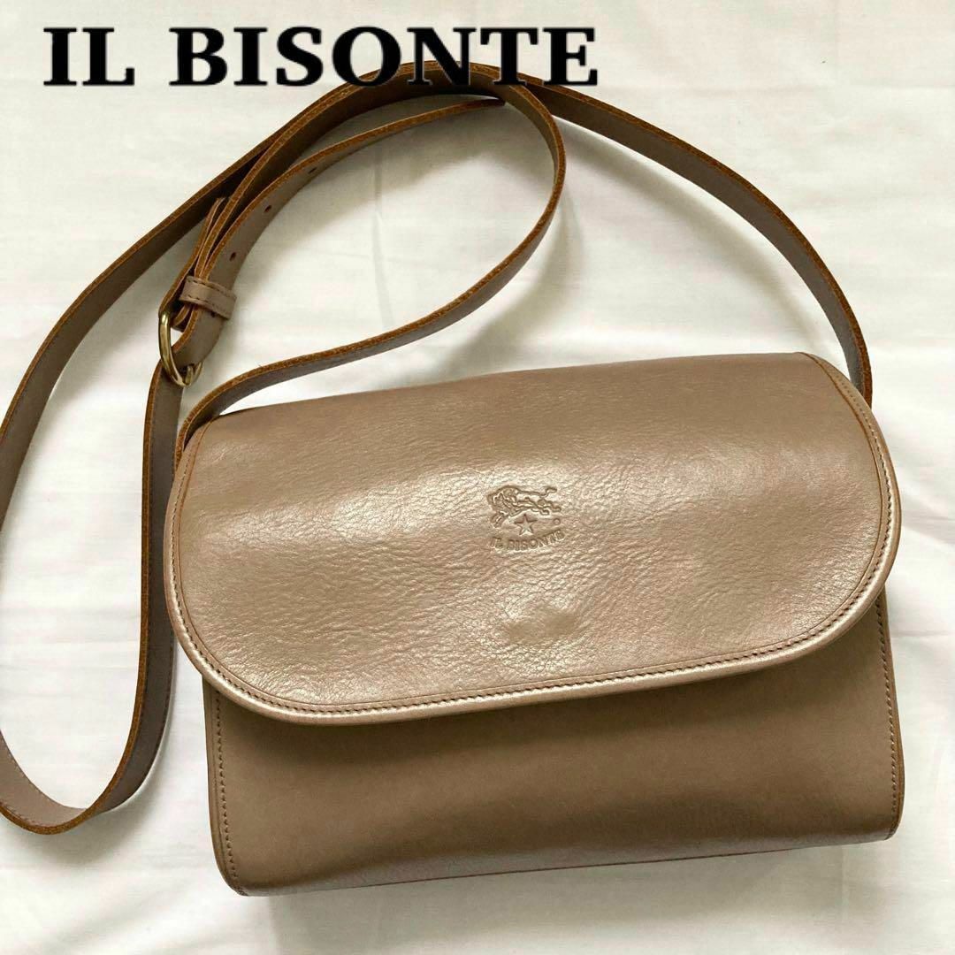 IL BISONTE【オーストリッチ型押し】激レア クロスボディ イルビゾンテ