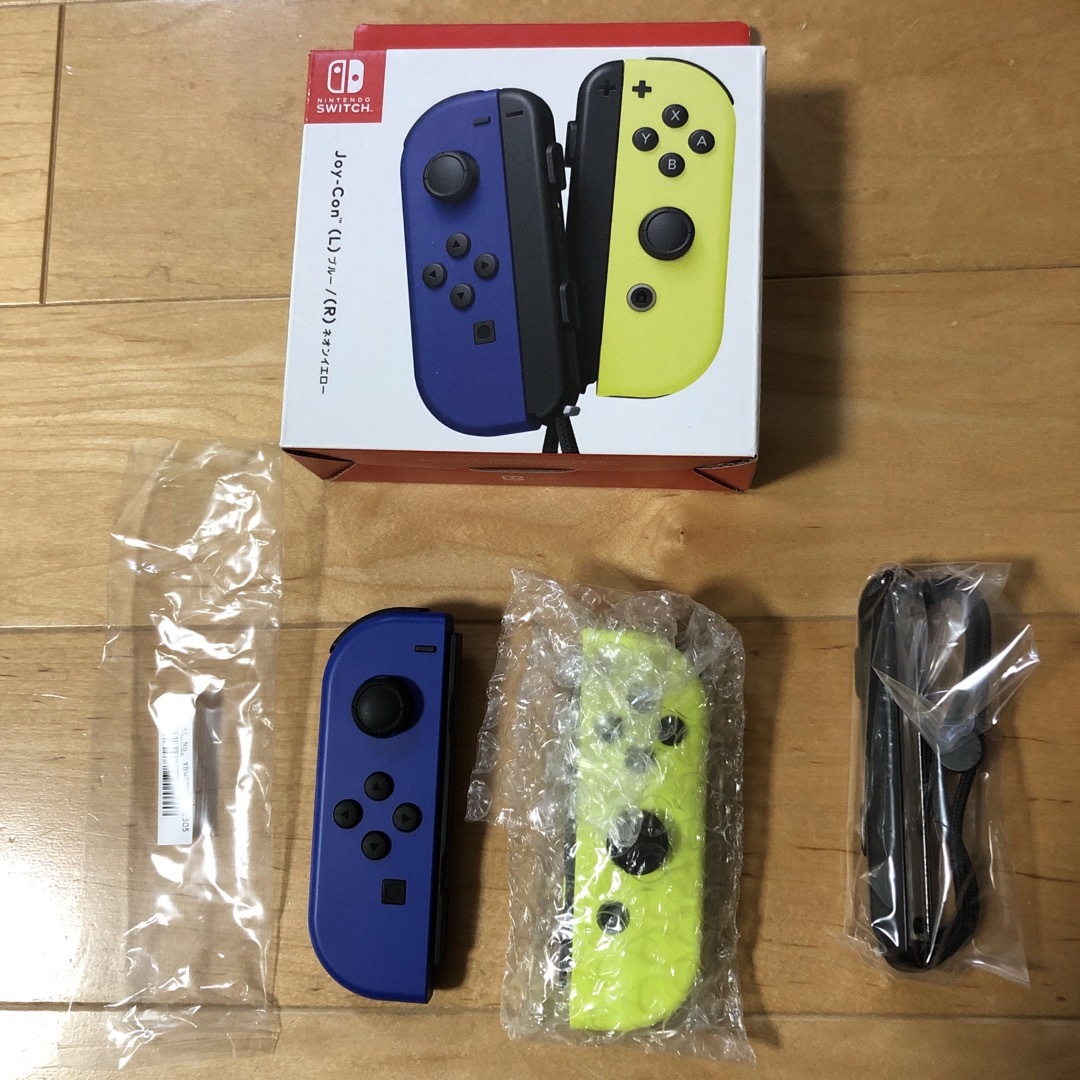 Nintendo Switch(ニンテンドースイッチ)のJoy-Con(L) ブルー/(R) ネオンイエロー エンタメ/ホビーのゲームソフト/ゲーム機本体(家庭用ゲーム機本体)の商品写真