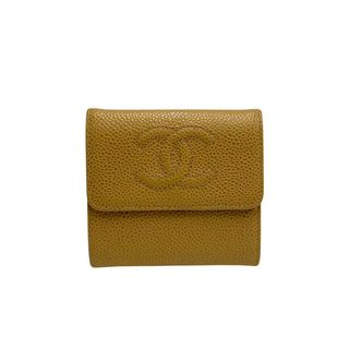 お値下げしました♥CHANEL♥キャビアスキン/ココマーク/二つ折り財布