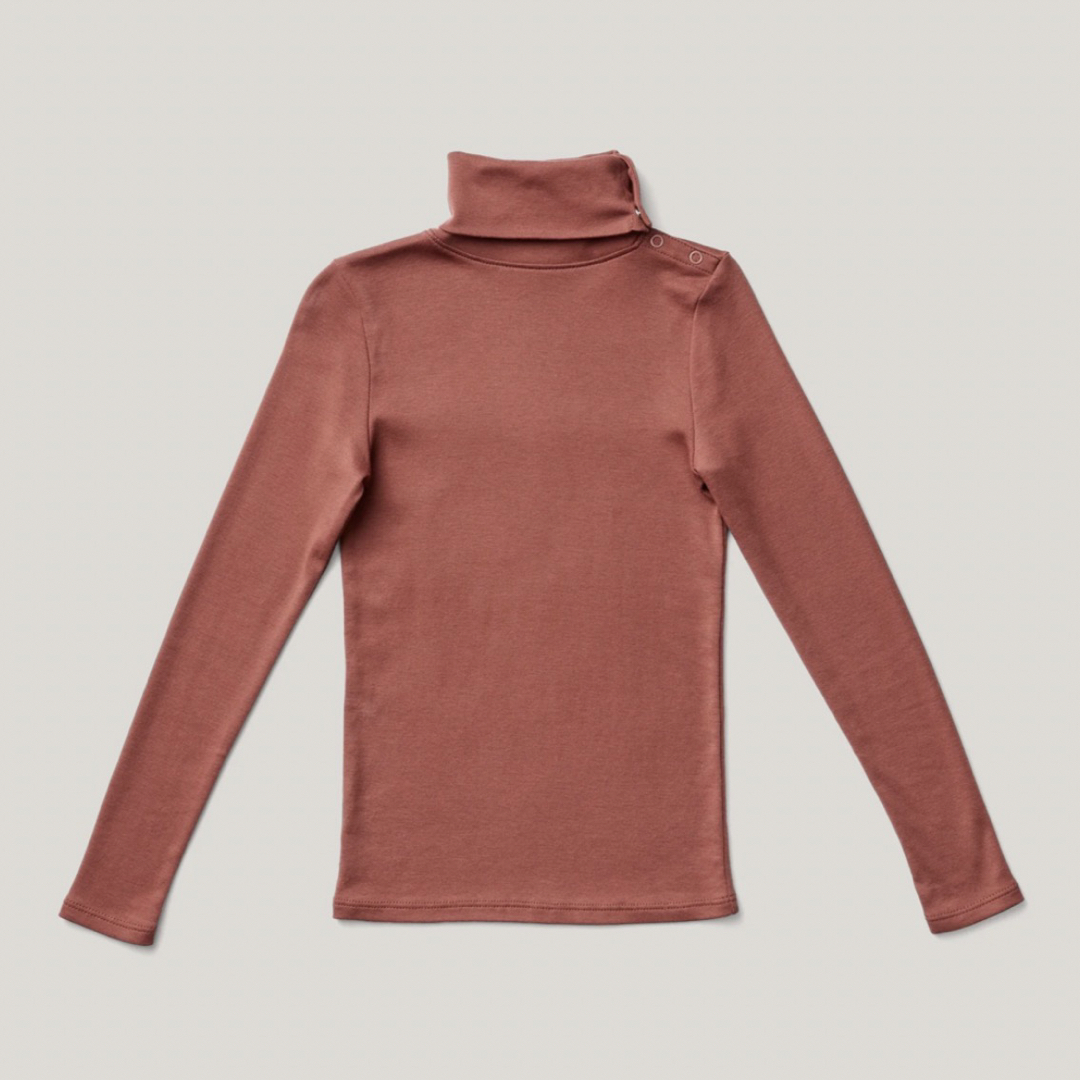 SOOR PLOOM Snap Turtleneck  Terracotta4y