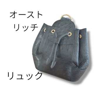 オーストリッチ(OSTRICH)の【オーストリッチ】リュックサック ショルダーバック 2way クイル 黒(リュック/バックパック)