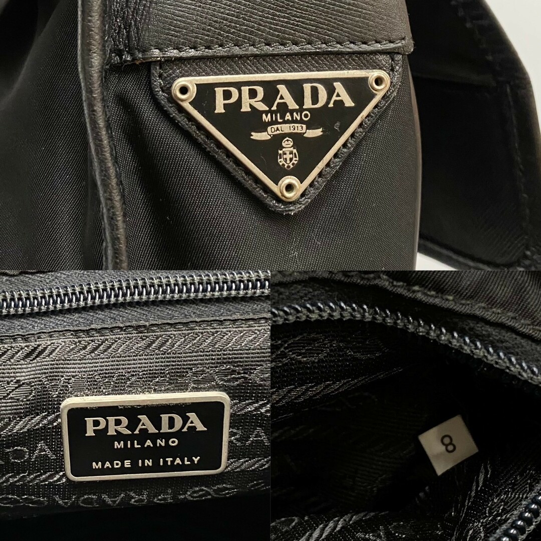 PRADA - 極上 美品 希少品 カード付 PRADA プラダ 三角ロゴ 金具 