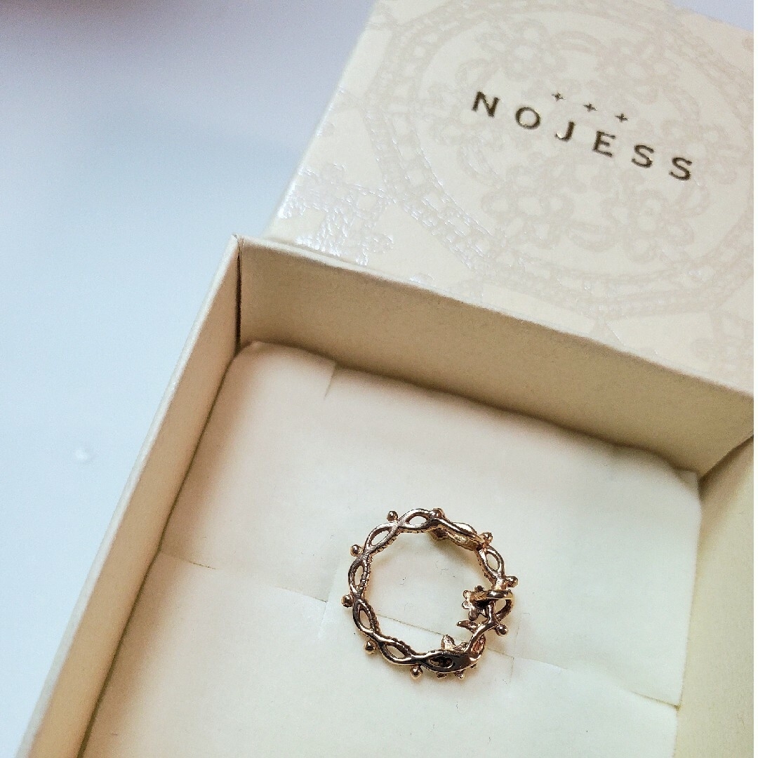 NOJESS(ノジェス)のNOJESS ノジェス K10 PG フラワー チャーム ネックレス レディースのアクセサリー(チャーム)の商品写真