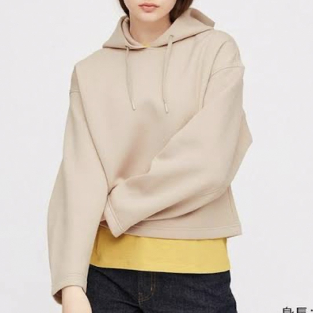 UNIQLO(ユニクロ)のmay様専用ページ(ベージュ＆ブラックパーカー) レディースのトップス(パーカー)の商品写真