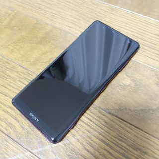 エクスペリア(Xperia)のXperia xz3  sov39 ボルドーレッド　SIMフリー(スマートフォン本体)