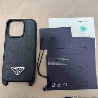 プラダ(PRADA)のPRADA サフィアーノレザー iPhone 14 Pro用カバー(iPhoneケース)