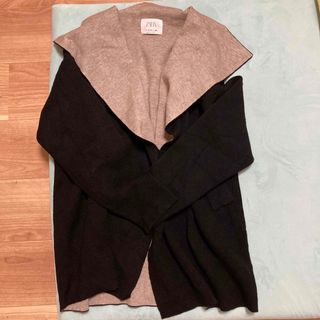 ザラ(ZARA)のZARAカーディガンコーディガン13-14黒ブラック(ニットコート)