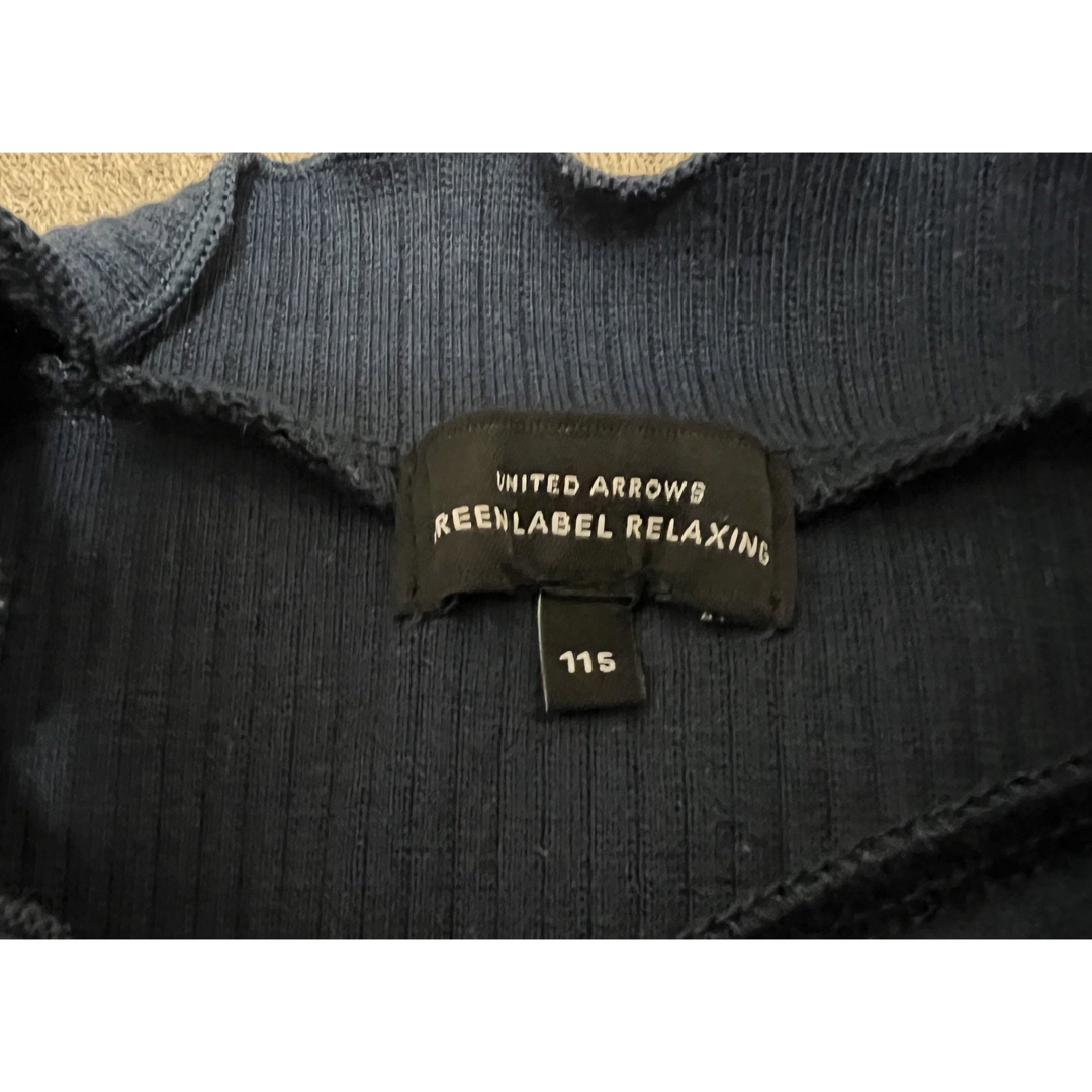 UNITED ARROWS green label relaxing(ユナイテッドアローズグリーンレーベルリラクシング)の美品　グリーンレーベルリラクシング　ワンピース　サイズ115cm キッズ/ベビー/マタニティのキッズ服女の子用(90cm~)(ワンピース)の商品写真