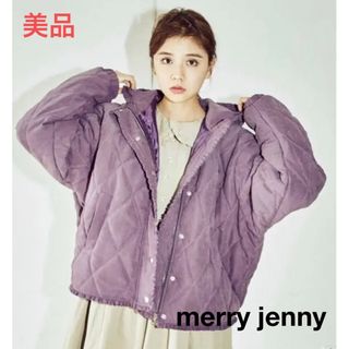 メリージェニー(merry jenny)の美品merry jenny フリルキルティングフードジャケット ブルゾン(ブルゾン)