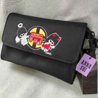 アナスイ(ANNA SUI)のアナスイ　ANNA SUI　CHOOCH　刺繍ロゴ　コスメポーチ　ナイロン(ポーチ)