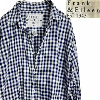 フランクアンドアイリーン メンズトップス(ブルー・ネイビー/青色系