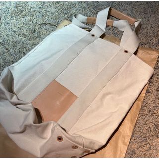 エンダースキーマ(Hender Scheme)の新品　エンダースキーマ　campus tote big トートバッグホワイト(小道具)