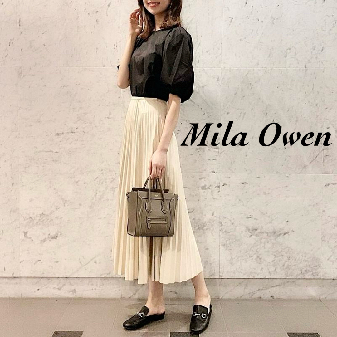 Mira Owen 合皮プリーツスカート